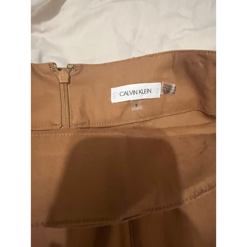 Calvin Klein skirt brown size 2 with pockets‎ office wear or business casual. - Picture 4 of 4